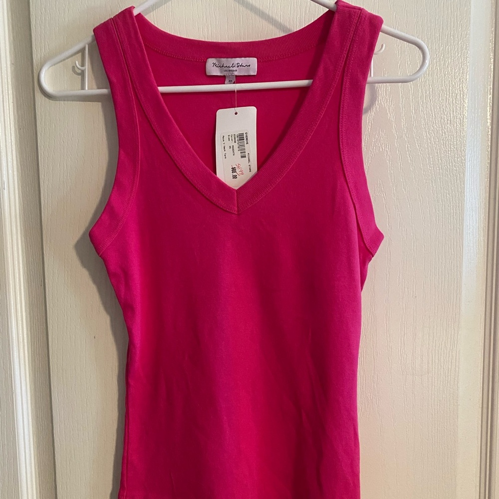 Michael Stars NWT Maya Tank Magenta XS